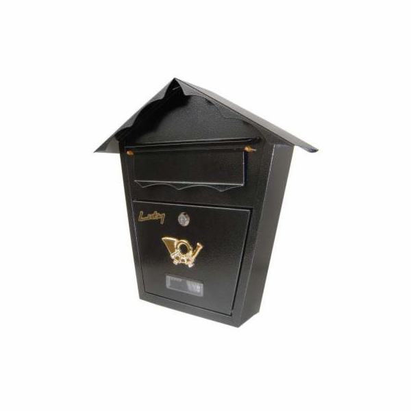 NoName Starožitná šedá poštovní schránka SD2