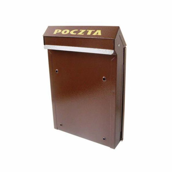 NoName Hnědá poštovní schránka A-4P