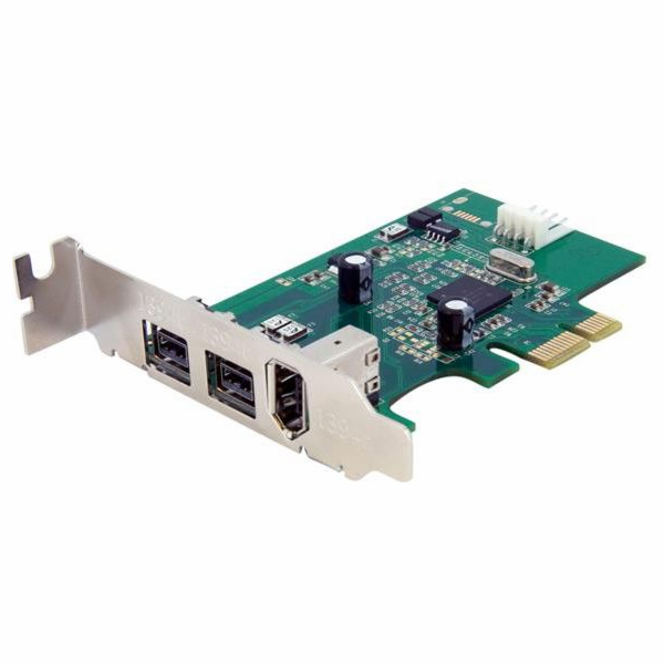 StarTech.com 3 Port 2b 1a Low Profile 1394 PCI Express Fi...