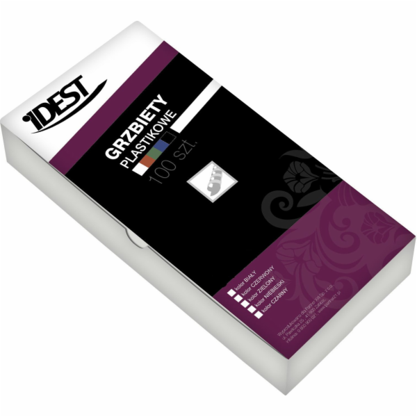 Idest Plastové vazby hřbety 19mm, modré, 100 ks (BEGGP190...