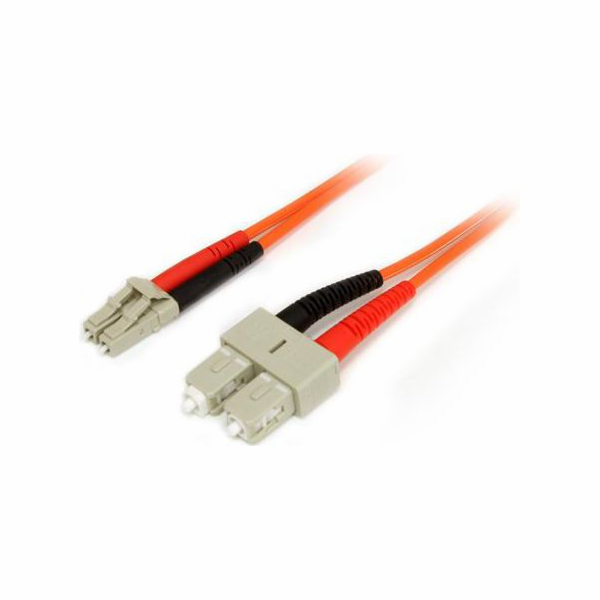 StarTech Optický patchcord LC-SC, Multimode, 50/125, Dupl...