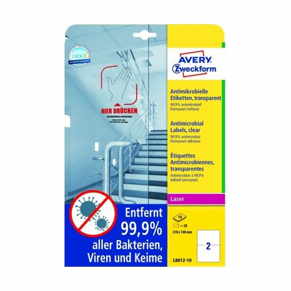 AVERY Etiketa L8012 210x148 (L8012-10)