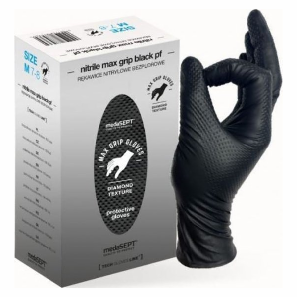 UN NEVYZESÍLENÉ NITRILOVÉ RUKAVICE S MAXIMÁLNÍ ÚCHOPNOSTÍ...