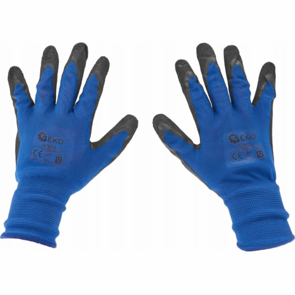 Geko Ochranné rukavice s povlakem velikost 12 – tmavě mod...