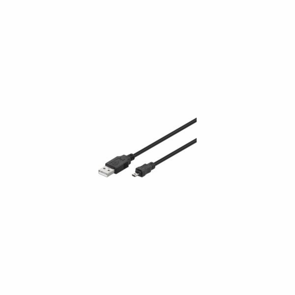 MicroConnect Kabel USB USB-A - miniUSB 1,8 m černý (USBAM...