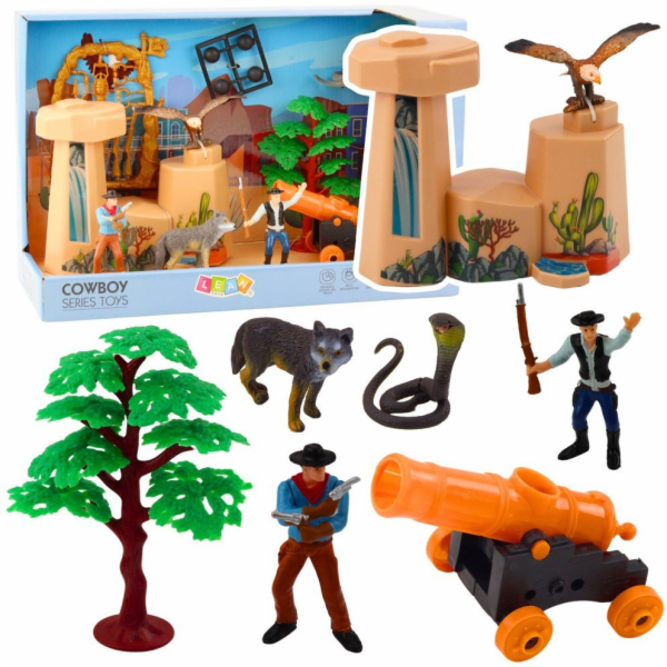 LeanToys Kovbojská sada Divoký západ Figurky Kovbojský čl...