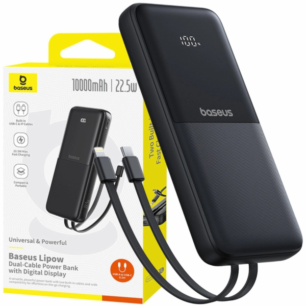 Baseus Powerbanka Powerbank Lipow 10000mAh 22,5W s vestav...