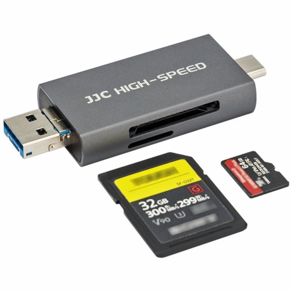 JJC CR-UTC4AC šedá USB 3.1 čtečka