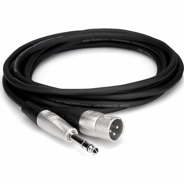 Hosa Kabel Jack 6,3 mm - XLR 3,05 m stříbrný (HSX-010)