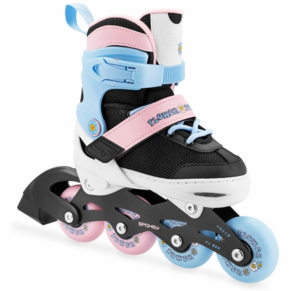 Spokey Rekreační nastavitelné kolečkové brusle Joy, černé...