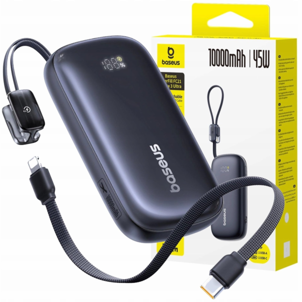 Baseus Powerbanka EnerFill FC21 Qpow 10000mAh 45W černá