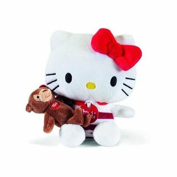 Trudi Plyšová hračka Hello Kitty s medvídkem XS
