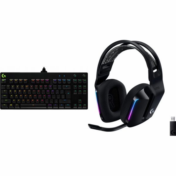 Logitech Modrá klávesnice G PRO GX (920-009392) + černá k...