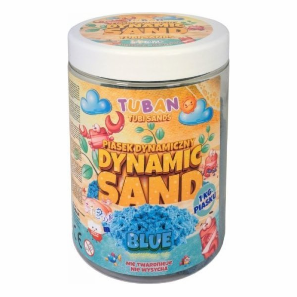 TUBAN Dynamický písek 1kg modrý