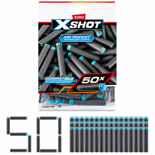 XSHOT Hračkové kulky Excel 36588, 50 ks.