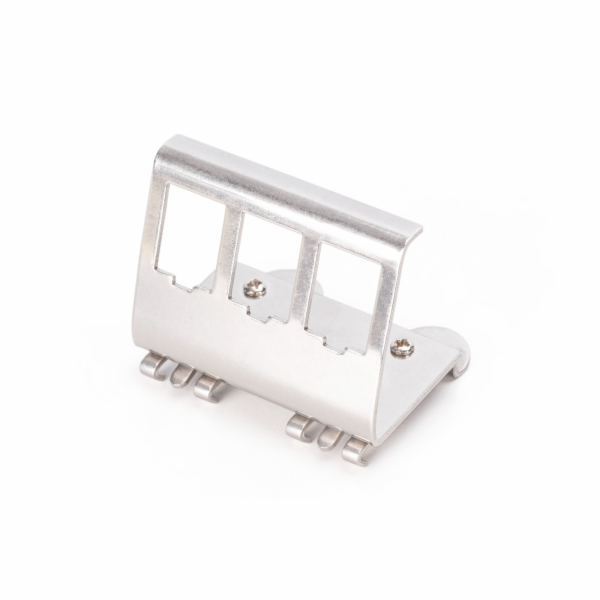 Digitus Hutschienenadapter für 3x Keystone Modul (edelstahl)