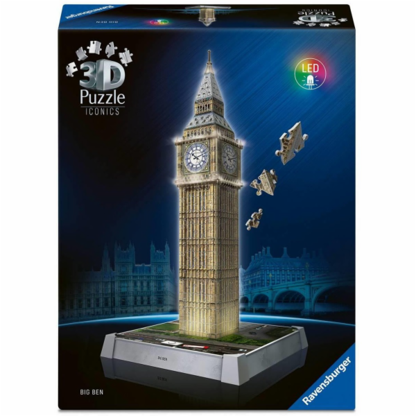 Ravensburger 3D Puzzle Iconics: Big Ben - mit Licht (216 ...