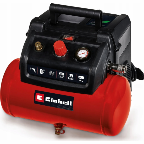 Einhell Kompressor TC-AC 190/6/8 OF (rot/schwarz, 1.200 W...