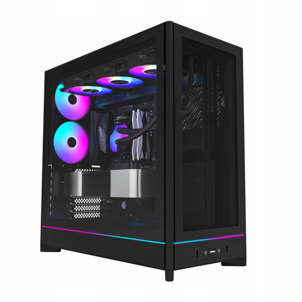 Montech HS01 PRO  (schwarz, Tempered Glass)