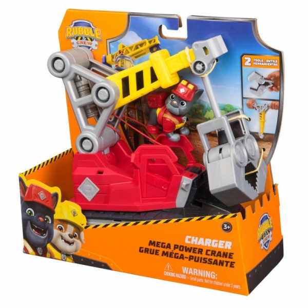 Spinmaster Rubble & Crew - Chargers 2-in-1 Mega Kran (mit...