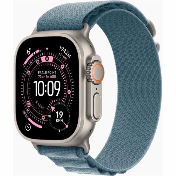 Apple Watch Ultra 3 (titan, 49 mm, Alpine Loop hellblau L...