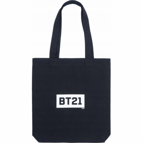 BT21 BT21 - Látková nákupní taška 28x40 cm (Černá)