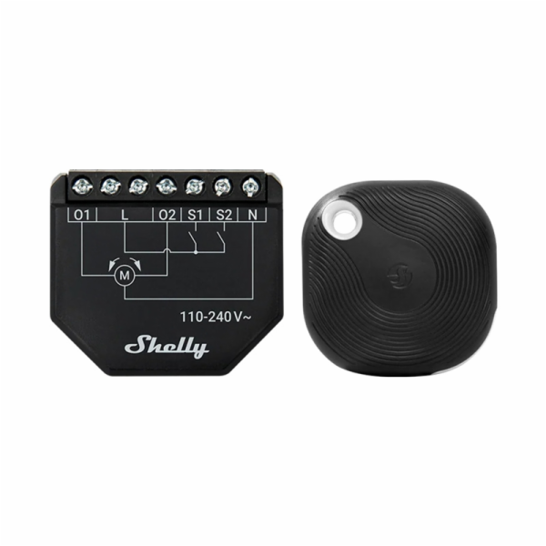 WiFi Shelly Shutter + BLU Button Tough 1 ovladač žaluzií/...