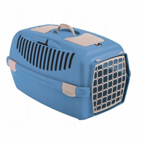 Zolux TRANSPORTER GULLIVER 2 MODRÉ plastové dveře 55x36x35cm