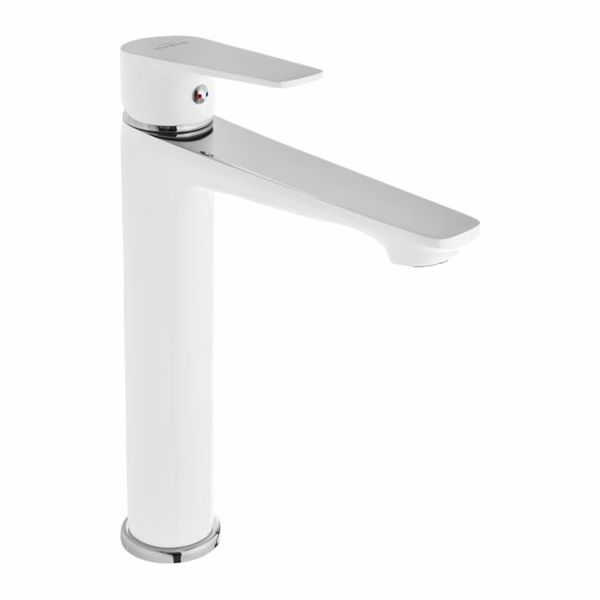 Invena Umyvadlová baterie Dokos stojací bílá (BU-19-W02)