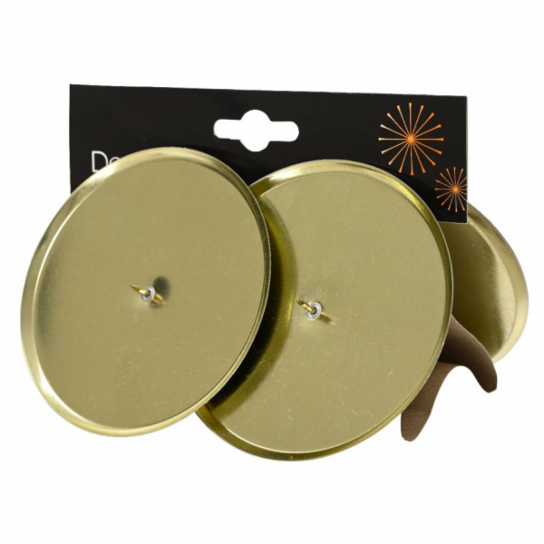 NENURODYTA_V Sada svícnů, zlatá, D8 cm, 4 ks.