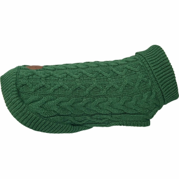 Lalazoo Svetr pro psy ZOLUX JACQUARD, velikost 45, zelený