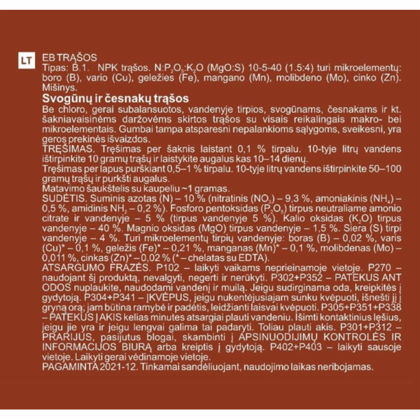 Hnojivo na cibuli a česnek Garden Center, 100 g