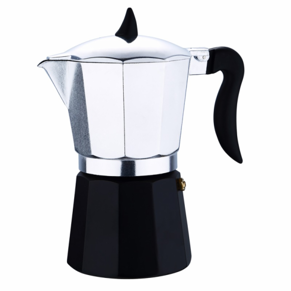 Konvice na espresso 6 šálků černá/stříbrná RB-3201