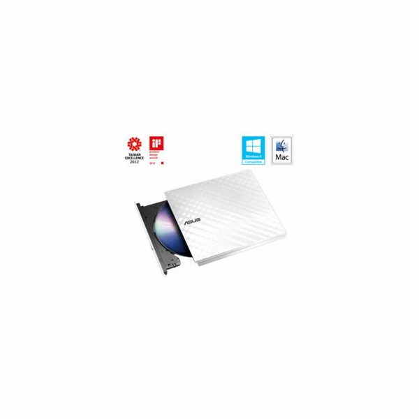 Externí rekordér SDRW-08D2S-U Lite Slim DVD USB bílý