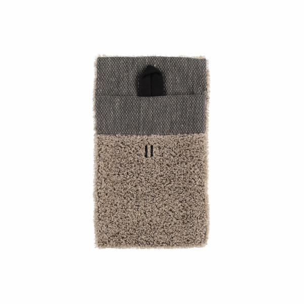 Ruční žínka hnědá 14x24cm RENTO masážní