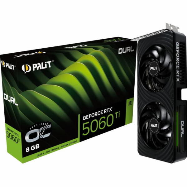 Palit Grafická karta GeForce RTX 5060 TI DUAL OC 8GB GDDR...