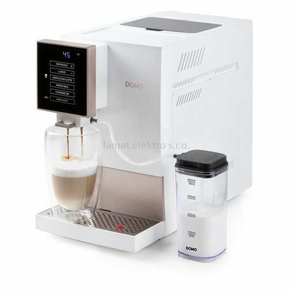 Automatický Espresso kávovar - bílo bronzový - DOMO DO742K