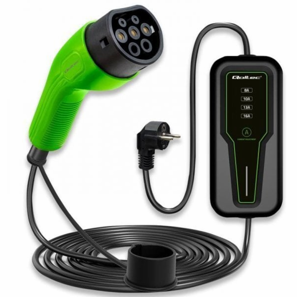 Qoltec Mobilní nabíječka pro elektromobily (EV) s regulac...