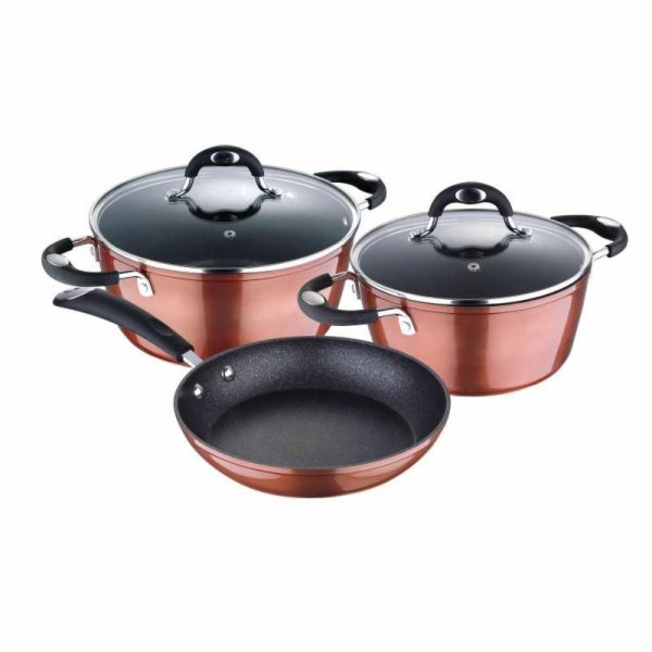 Sada nádobí s nepřilnavým povrchem 5 ks Pandora BG-6235-CP