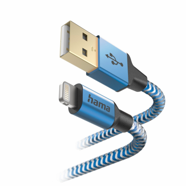 Hama 00201553 Reflexní nabíjecí kabel, USB-A - Lightning ...