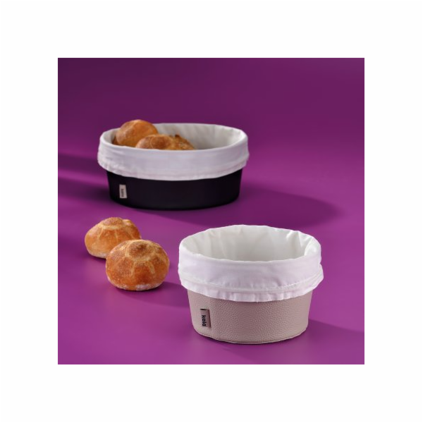 Košík na chleba Grana PU kůže černá 11,0cm 28,0cm KL-12548