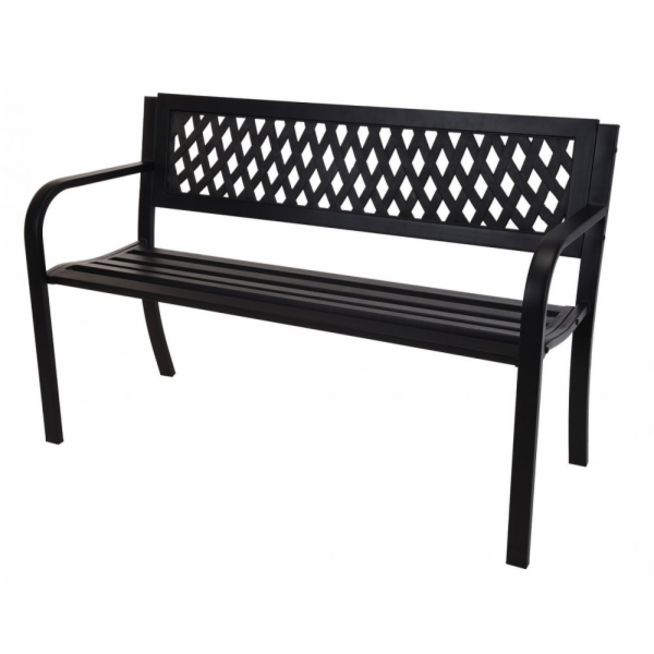 Zahradní lavice ocelová 119 x 50 x 75 cm KO-YA3000010