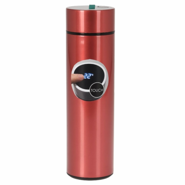 Termoska nerez s teploměrem 0,5 l červená KO-C80700890cerv