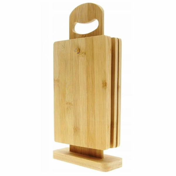 Prkénko krájecí ve stojanu sada 5 ks HT-24501082