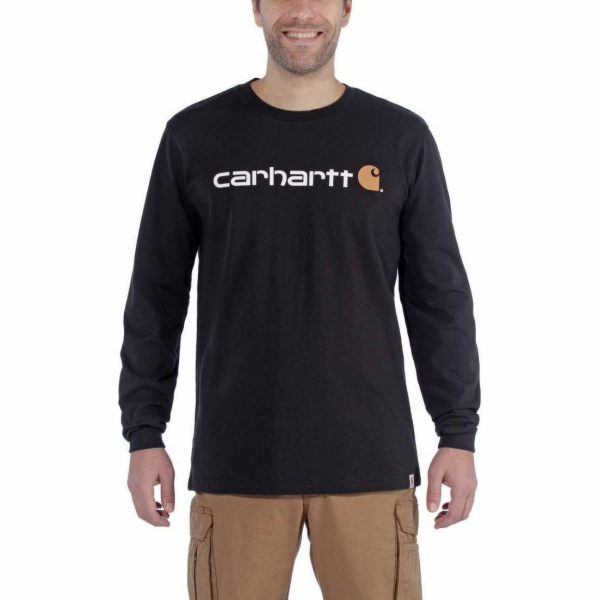 Carhartt Tričko Carhartt EMEA Signature Graphic L/S Černé