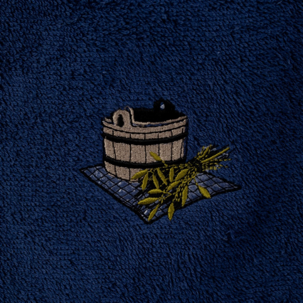 Zástěra do sauny NAMU TEKSTILE 55x150cm modrá 100% bavlna