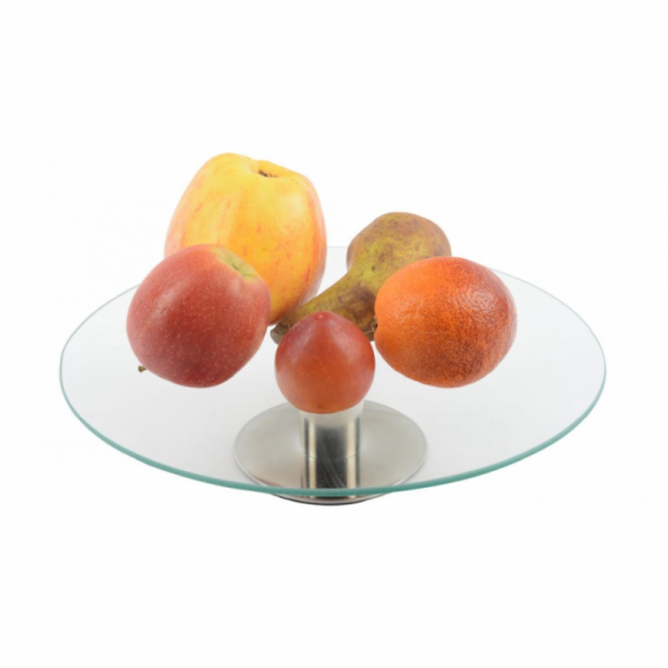 Podnos na dort skleněný / etažér 30 cm HT-22170687