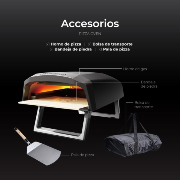 Pec na pizzu plynová 500° C BGKIT-0035