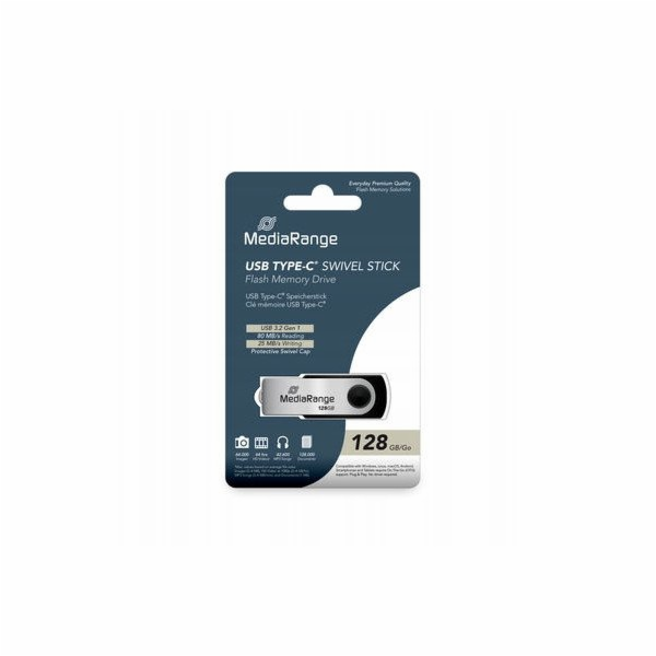 MediaRange USB flash disk USB 3.2 Gen1 USB-C 128GB