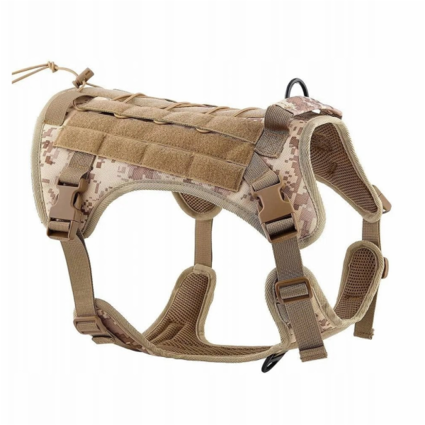 Hunter Taktický postroj pro psy velikosti M hnědý